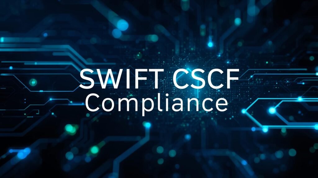 cybersecurity image with SWIFT CSCF Compliance Compliance wriiten (1)